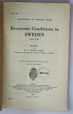 Ibn 360 : Economic conditions in Sweden (1932)