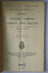 Ibi 683 : Report on economic conditions in Cyprus and Malta (1935)