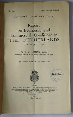 Ibk 151 : Report on economic and commercial conditions in the Netherlands (1936)