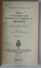 Ibn 360 : Report on economic and Commercial Conditions in Sweden (1937)