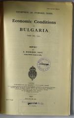 Ibi 680 : Economic conditions in Bulgaria (1930)