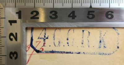 - (Königin Augusta Garde-Grenadier-Regiment Nr. 4), Stempel: Name; '4.G.G.R.K.'. 