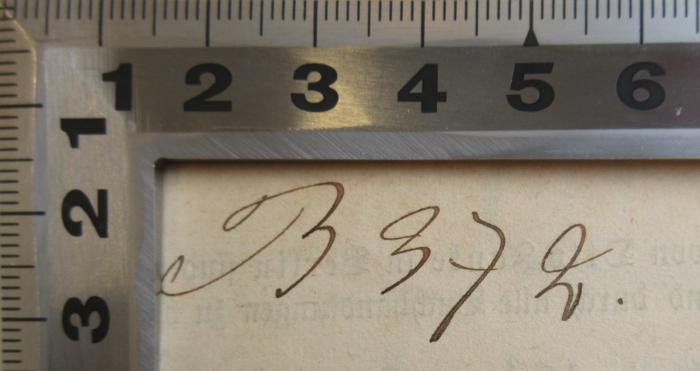 -, Von Hand: Name; 'B 372.'