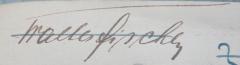 - (Fischer, Walter), Von Hand: Autogramm; 'Walter Fischer'. 