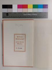 - (Mackay, John Henry), Etikett: Exlibris; 'Privatbibliothek John Henry Mackay, No. 2000'. 