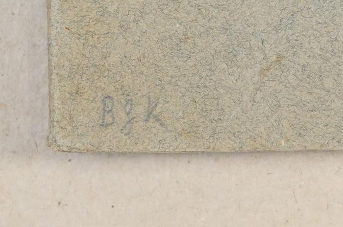 -, Von Hand: Notiz; 'BGK'
