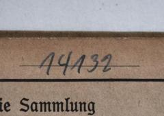 - (NSDAP-Gauarchiv und -museum Südhannover-Braunschweig), Von Hand: Signatur; '14132'. 