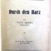 H 6060 : Durch den Harz (1926)
