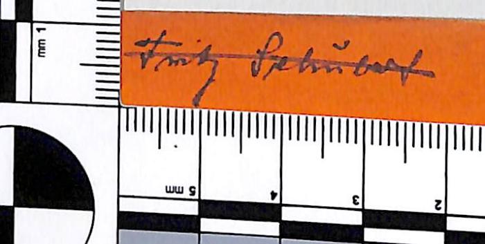 - (Schubert[?], Fritz), Von Hand: Name; 'Fritz Schubert[?]'. 