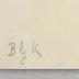 -, Von Hand: Notiz; 'BGK'
