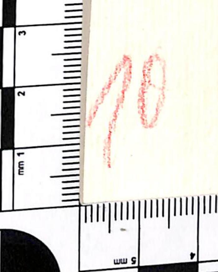 - (unbekannt), Von Hand: Nummer; '10'. 