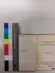 Kunst 442(13) : Katalog der dreizehnten Ausstellung der Berliner Secession (1907)