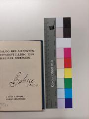 -, Von Hand: Autogramm; 'Behne 25.V.10'