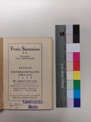 - (Behne, Adolf), Stempel: Exlibris; 'Dr. Adolf Behne Geschäftsführer des Arbeitsrats für Kunst, Berlin Charlottenburg 1, Grünstr. 16 Aufgang II Tel. Wilh. (6176)'.  (Prototyp)