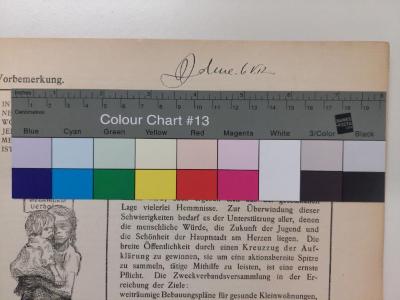 Soz 1009 : Die vom Propaganda-Ausschuss herausgegebenen Broschüren für Gross-Berlin;- (Behne, Adolf), Von Hand: Autogramm; 'A Behne. 6.V.12.'. 