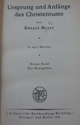 I 79406 e 1: Die Evangelien (1924)