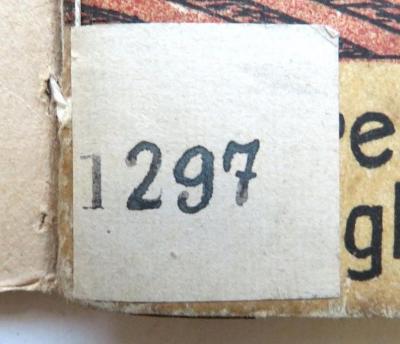 - (NSDAP-Gauarchiv Südhannover-Braunschweig), Stempel: Signatur; '1297'. 