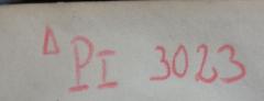 - (unbekannt;Reichsführer-SS. Sicherheitsdienst. Hauptamt. Fachbücherei), Von Hand: Nummer, Signatur; '△ PI ####'.  (Prototyp)