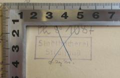 - (Stadtbücherei Stralsund), Stempel: Ortsangabe; 'Stadtbücherei Stralsund'.  (Prototyp)