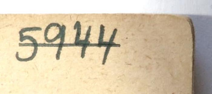 - (NSDAP-Gauarchiv Südhannover-Braunschweig), Von Hand: Signatur; '5944'. 