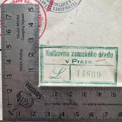 - (Technische Bibliothek des Landesnationalausschusses in Prag), Stempel: Signatur, Berufsangabe/Titel/Branche, Ortsangabe; 'Knihovna zemského úřadu v Praze
L 14869'. 