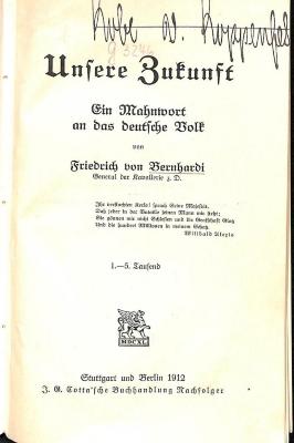 G 3246 : Unsere Zukunft. Ein Mahnwort an das deutsche Volk. (1912)