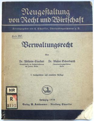 R 3192 : Verwaltungsrecht (1938)