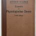 Kd 442 d: Elemente der physiologischen Chemie (1921)