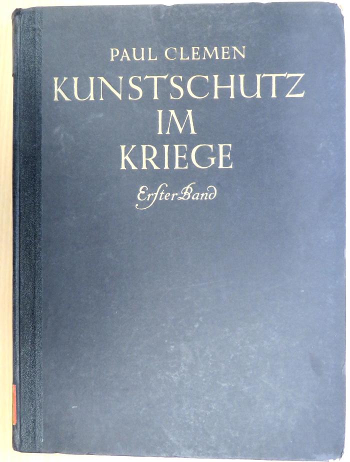 W 505 : Kunstschutz im Kriege. Erster Band: Die Westfront (1919)