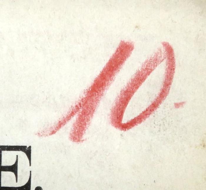 - (unbekannt), Von Hand: Nummer; '10.'. 