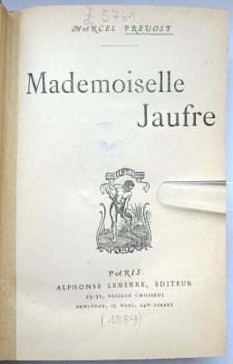 Z 5761 : Mademoiselle Jaufre (1889)