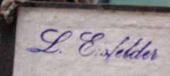 - (Eisfelder, L.), Stempel: Name; 'L. Eisfelder'.  (Prototyp)