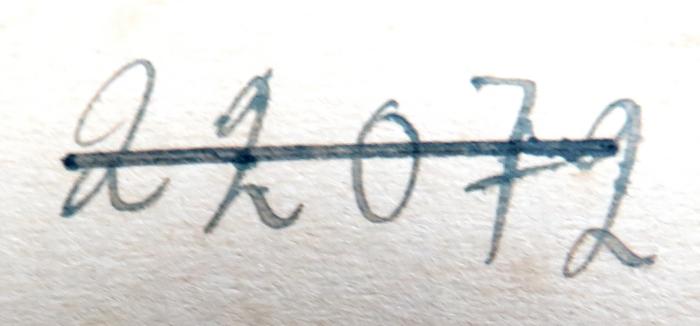 - (NSDAP-Gauarchiv Südhannover-Braunschweig), Von Hand: Signatur; '22072'. 