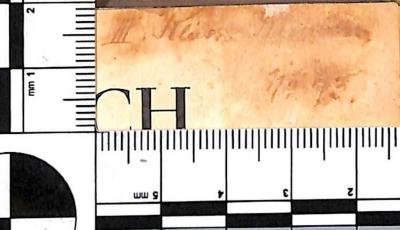 - (Knaben- und Mädchen-Bürgerschule Morchenstern), Von Hand: Notiz, Nummer; 'III. Klasse Krz[…] No.90.[?]'. 