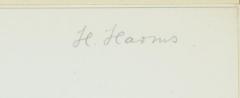 - (Hermann Harms), Von Hand: Name; 'H. Harms'. 