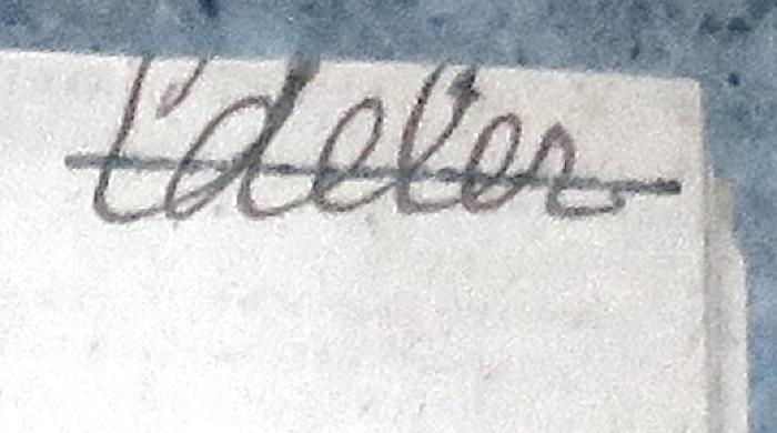 - (Edeler, [...]), Von Hand: Autogramm; 'Edeler'. 