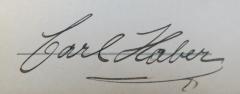 - (Haber, Carl), Von Hand: Name; 'Carl Haber'. 