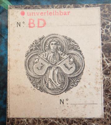 - (L., J. / J., L.), Etikett: Abbildung, Emblem; 'No. __ / JL / No. __'. 