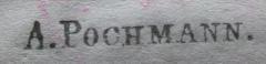- (Pochmann, A.), Stempel: Name; 'A. Pochmann.'.  (Prototyp)
