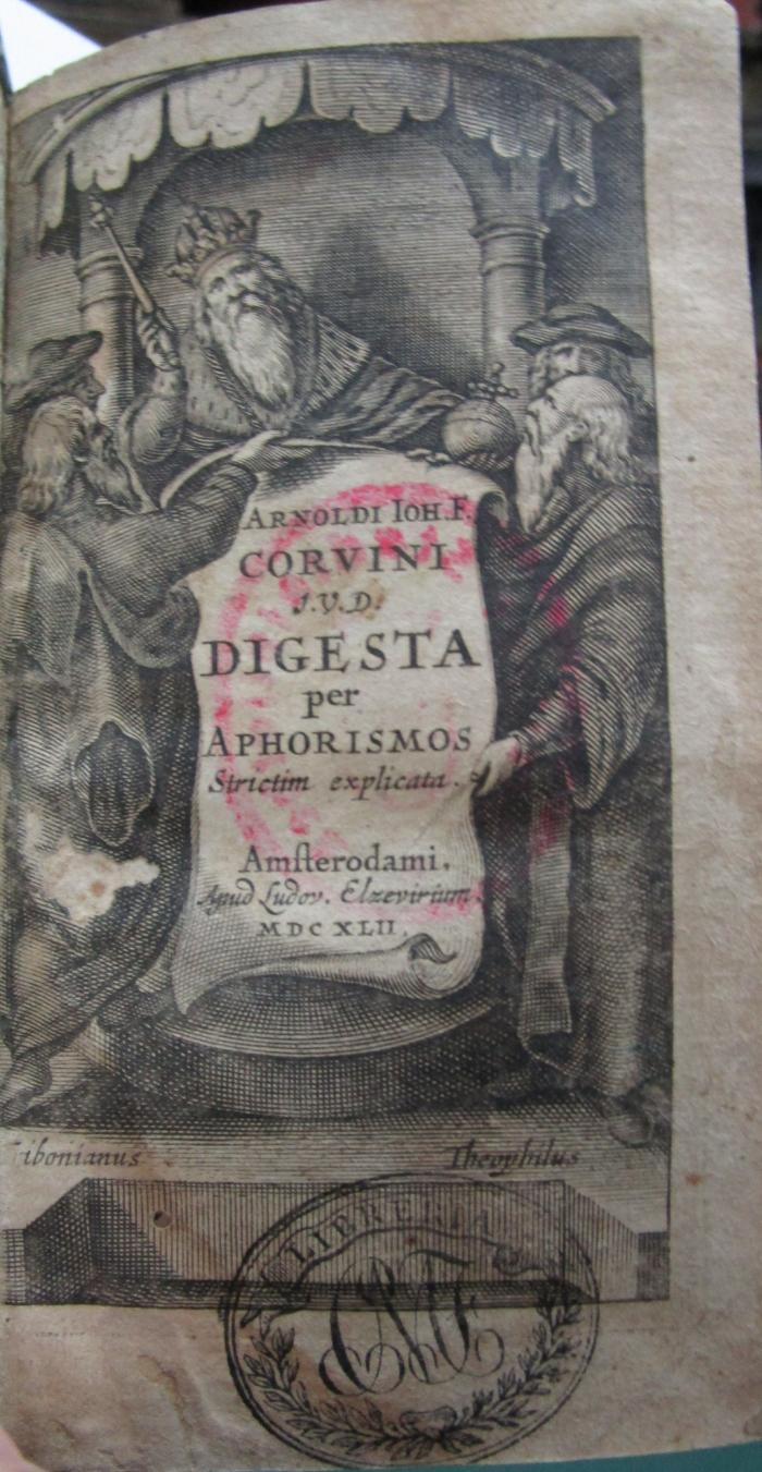 Arnoldi Corvini digesta per aphorismos strictim explicata (1642)