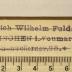 - (Fulda, Friedrich Wilhelm), Stempel: Name, Ortsangabe; 'Friedrich Wilhelm Fulda / Berlinchen i. Neumark / Hohenzollernstr. 25.'.  (Prototyp)