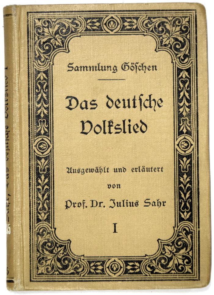 7/205 : Das deutsche Volkslied. Bd. 1. (1908)