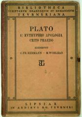 7/204 : Platonis Euthyphro Apologia Socratis Crito Phaedo. Post Carolum Fridericum Hermannum recognovit Martinus Wohlrab. (1914)