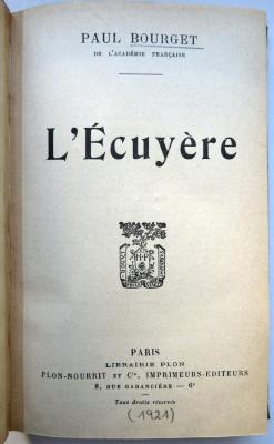 2/777 : L'Ecuyère (1921)