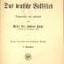 7/205 : Das deutsche Volkslied. Bd. 1. (1908)