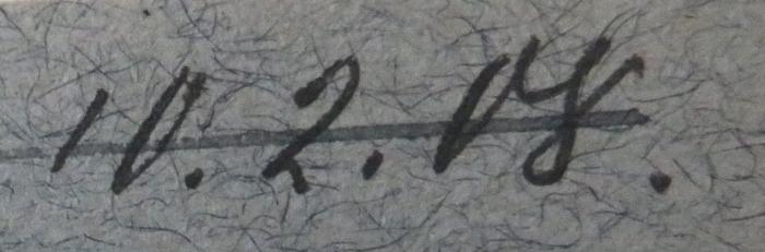 - (Corduan, Curt), Von Hand: Datum; '10.2.08.'. 