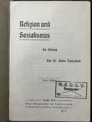 00/12904 : Religion und Sozialismus (1906)