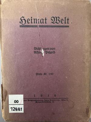 00/12881 : Heimat Welt (1913)