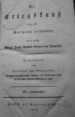  Die Kriegskunst durch Beispiele erläutert (1808)