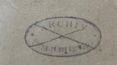 - (Redaction "Vorwärts"), Stempel: Berufsangabe/Titel/Branche, Name; 'Archiv Buchhandlung Vorwärts'.  (Prototyp)